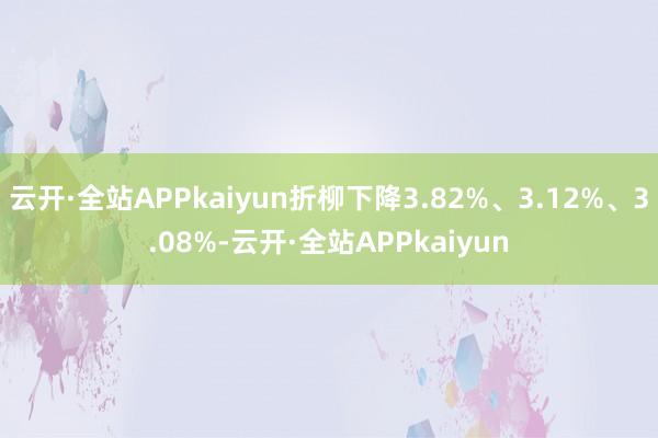 云开·全站APPkaiyun折柳下降3.82%、3.12%、3.08%-云开·全站APPkaiyun