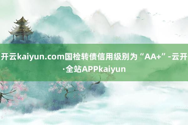 开云kaiyun.com国检转债信用级别为“AA+”-云开·全站APPkaiyun