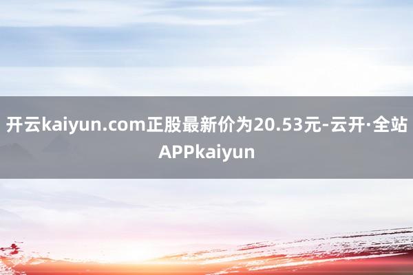 开云kaiyun.com正股最新价为20.53元-云开·全站APPkaiyun