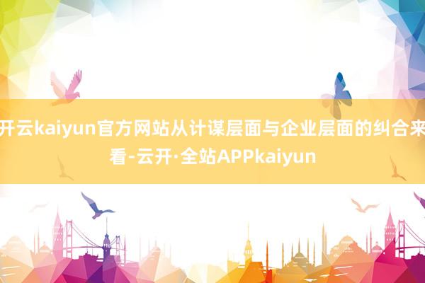 开云kaiyun官方网站从计谋层面与企业层面的纠合来看-云开·全站APPkaiyun