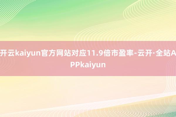 开云kaiyun官方网站对应11.9倍市盈率-云开·全站APPkaiyun